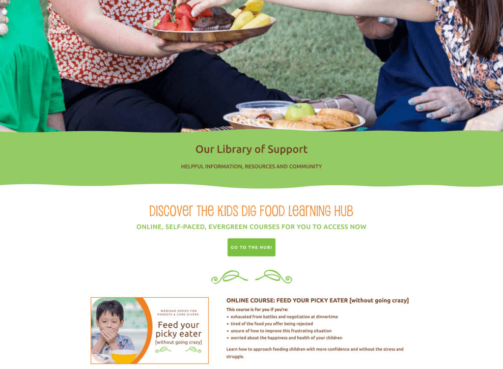 Kids Dig Food resources page