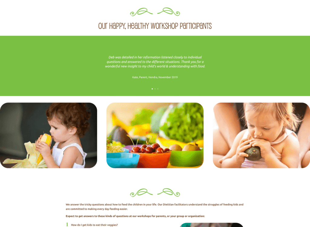Kids Dig Food workshops page