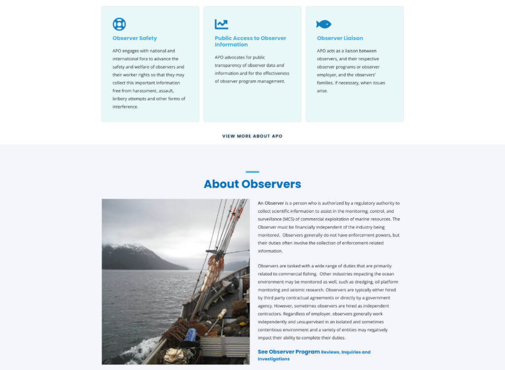APO Observers services section