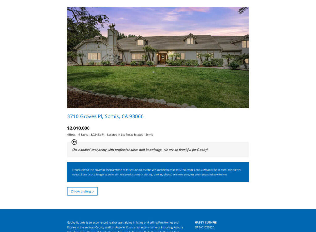Gabby Guthrie real estate listing example #2
