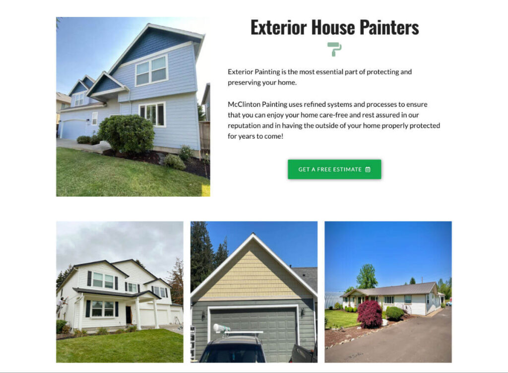 McClinton Painting exterior painting services