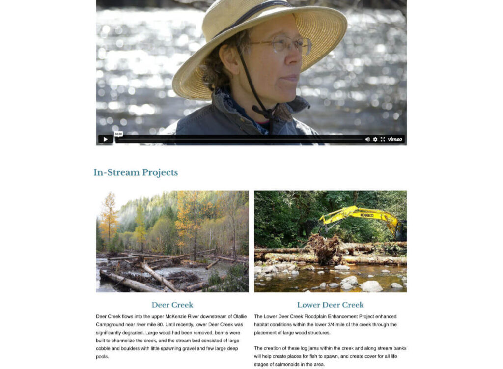McKenzie Watershed - restoration
