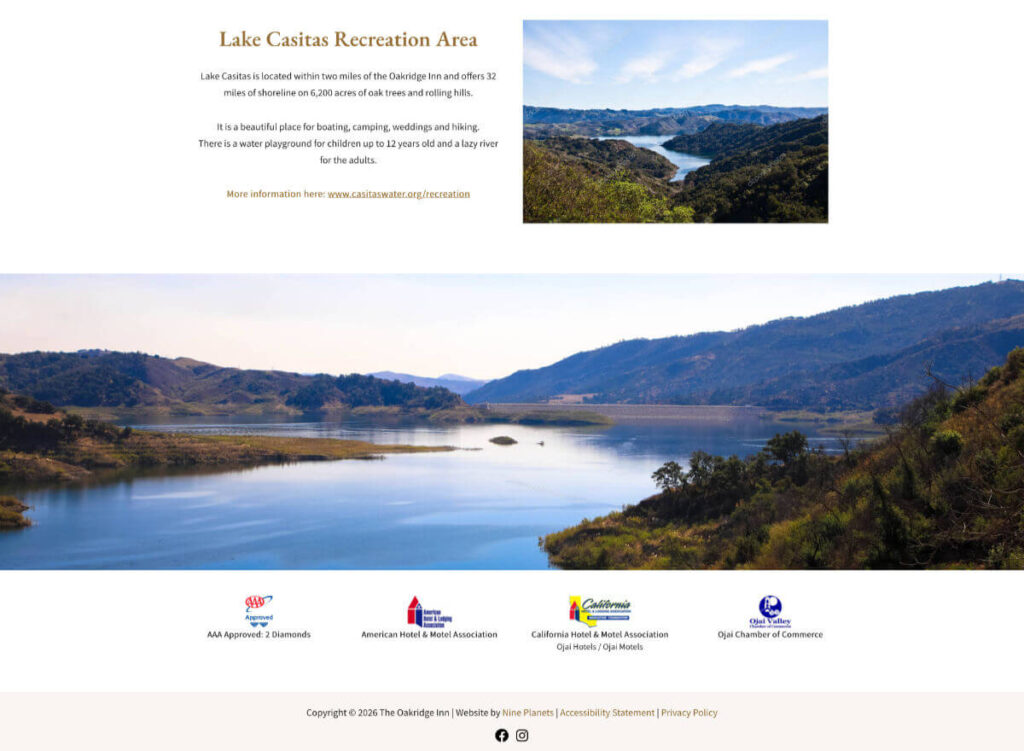 The Oakridge Inn - Lake Casitas recreation area