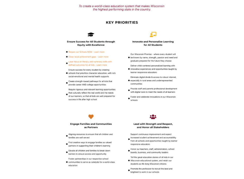Kerr4Kids - key priorities