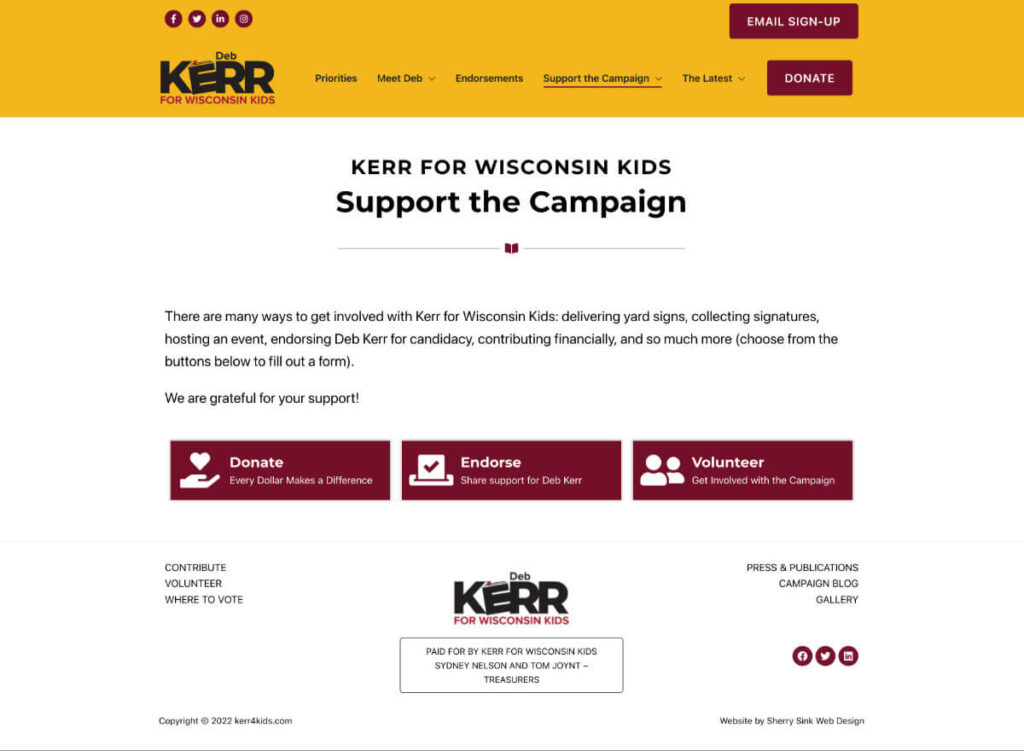 Kerr4Kids - support the campaign
