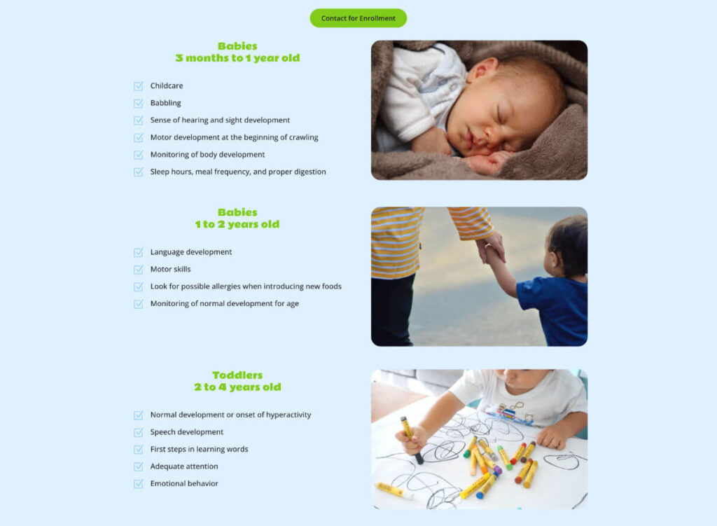 Lia Home Daycare - services for various age groups